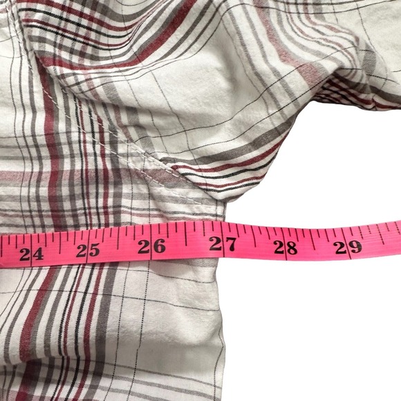 Carhartt Plaid Shirt Mens 2XL Casual Button Up Short Sleeve Chest Pocket - Picture 7 of 9